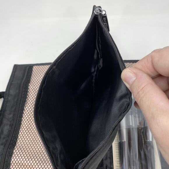 Mary Kay Brush Collection Organizer Bag Set of 5 Full Size Brushes Black NEW - Picture 8 of 8